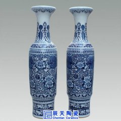 景德鎮(zhèn)落地大花瓶燒制工藝，多作陶瓷禮品用